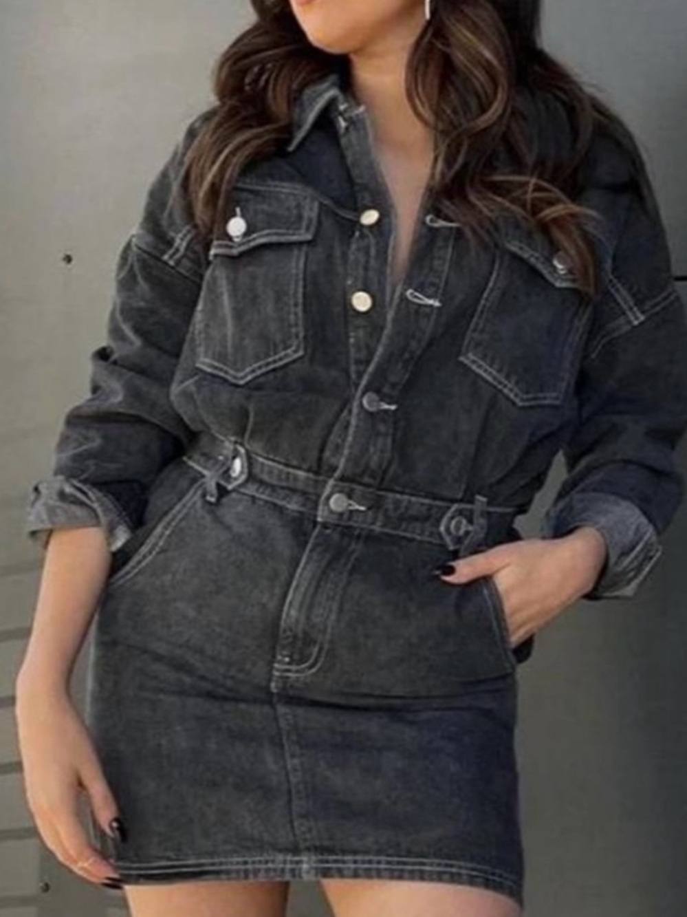 12th tribe denim dress
